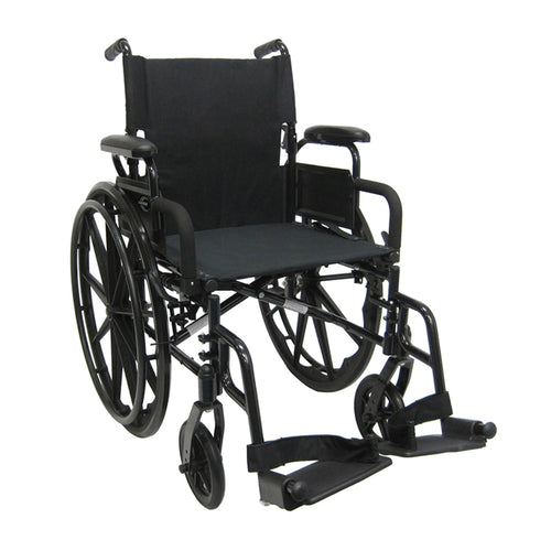 Karman 802-DY Ultra Lightweight Wheelchair, 18 inch with Flip Back Armrest